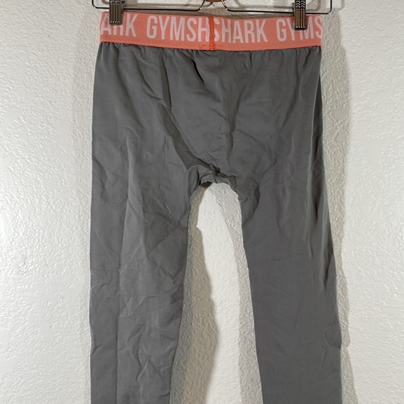 Gymshark Seamless Gray & Coral Workout Leggings Size Medium - Picture 5 of 8